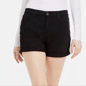 7 For All Mankind Black Jean Shorts